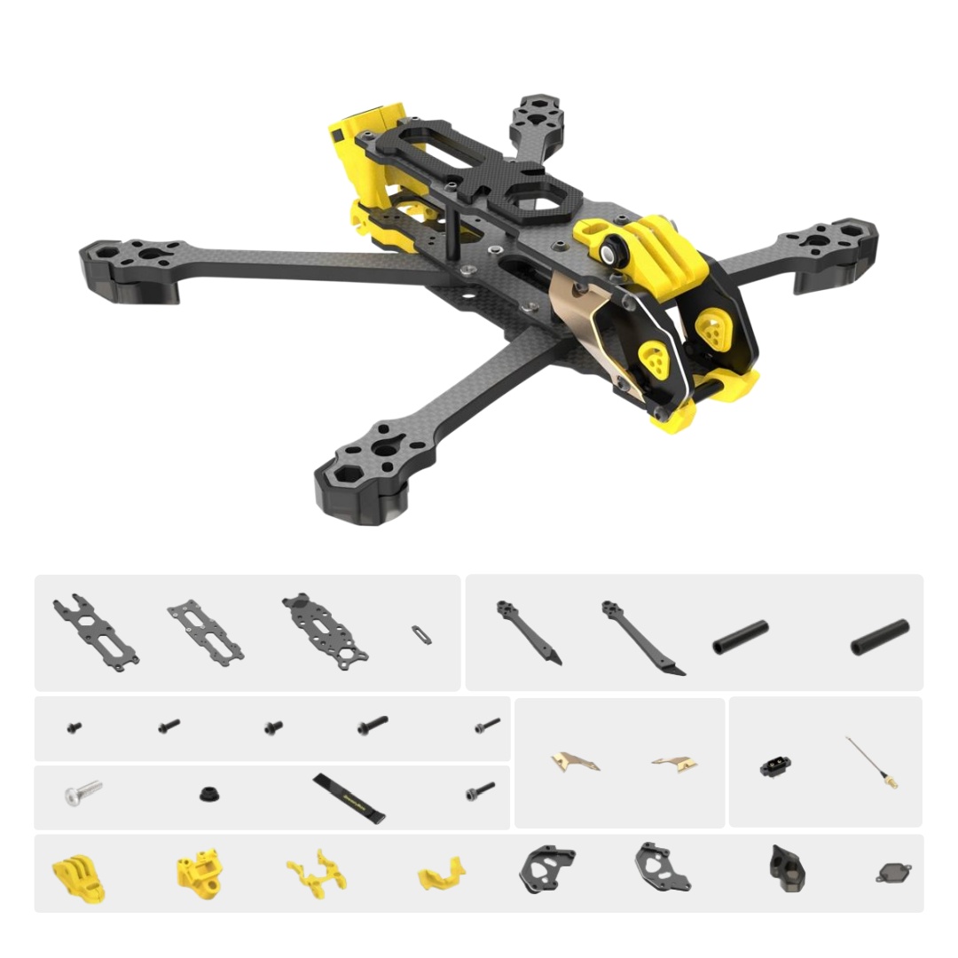 Carbon Fiber Drone Frame - ชุดเฟรม Mario 5 รุ่น DC /