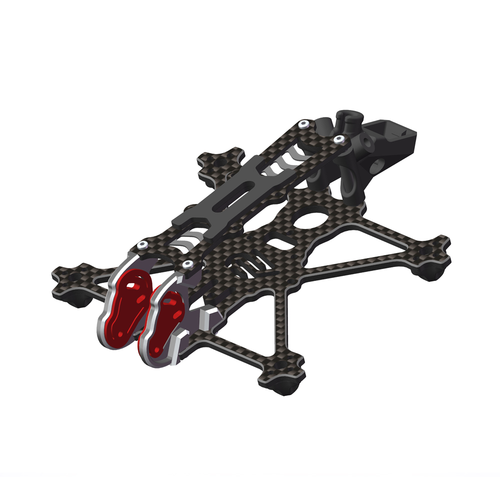 Carbon Fiber Drone Frame - ชุดโครงสร้าง AlfaRC Fi-25 DJI O4 Air