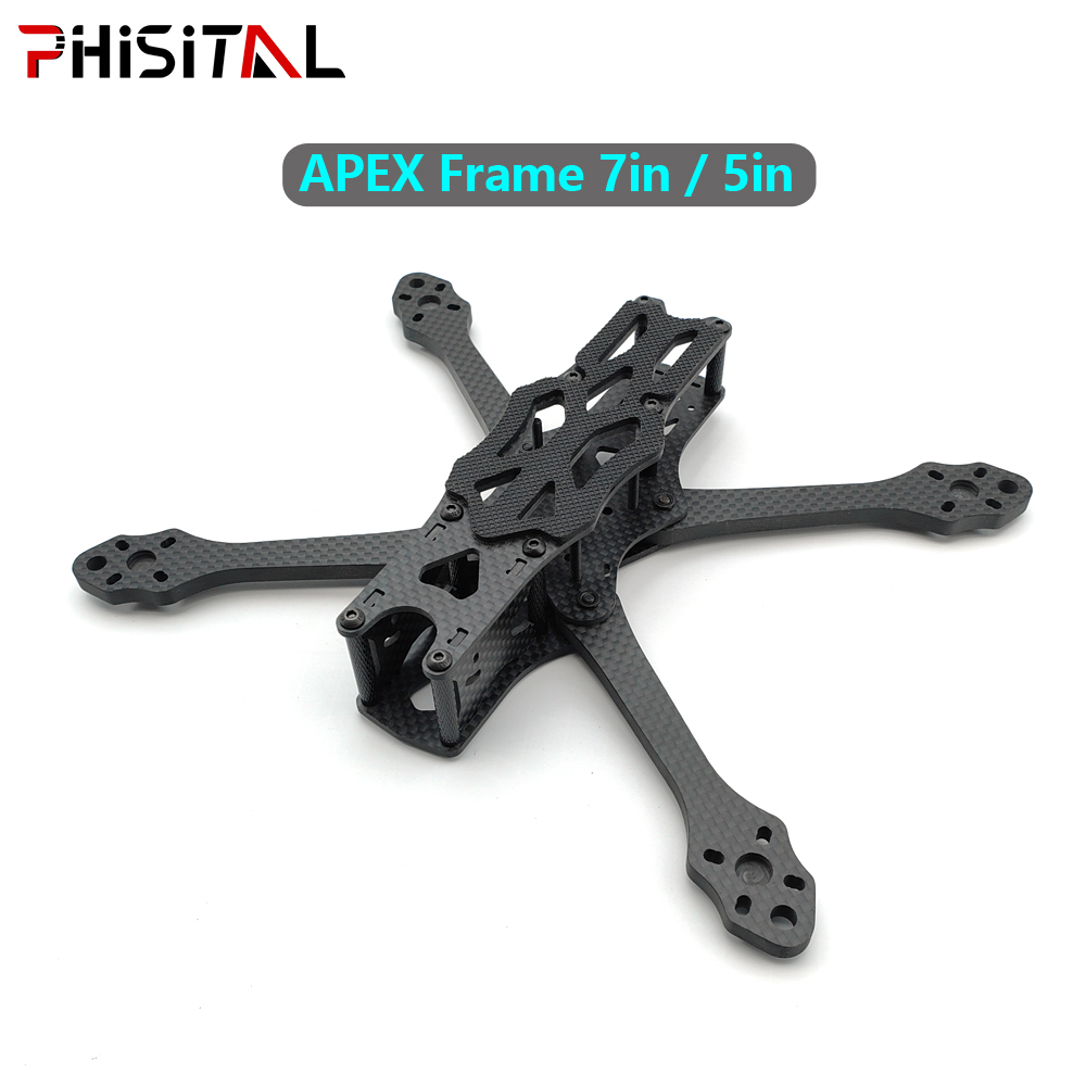 Carbon Fiber Drone Frame - ชุดโครงควอดคอปเตอร์คาร์บอนไฟเบอร์ APEX ขนาด 7 นิ้ว/6 นิ้ว/5