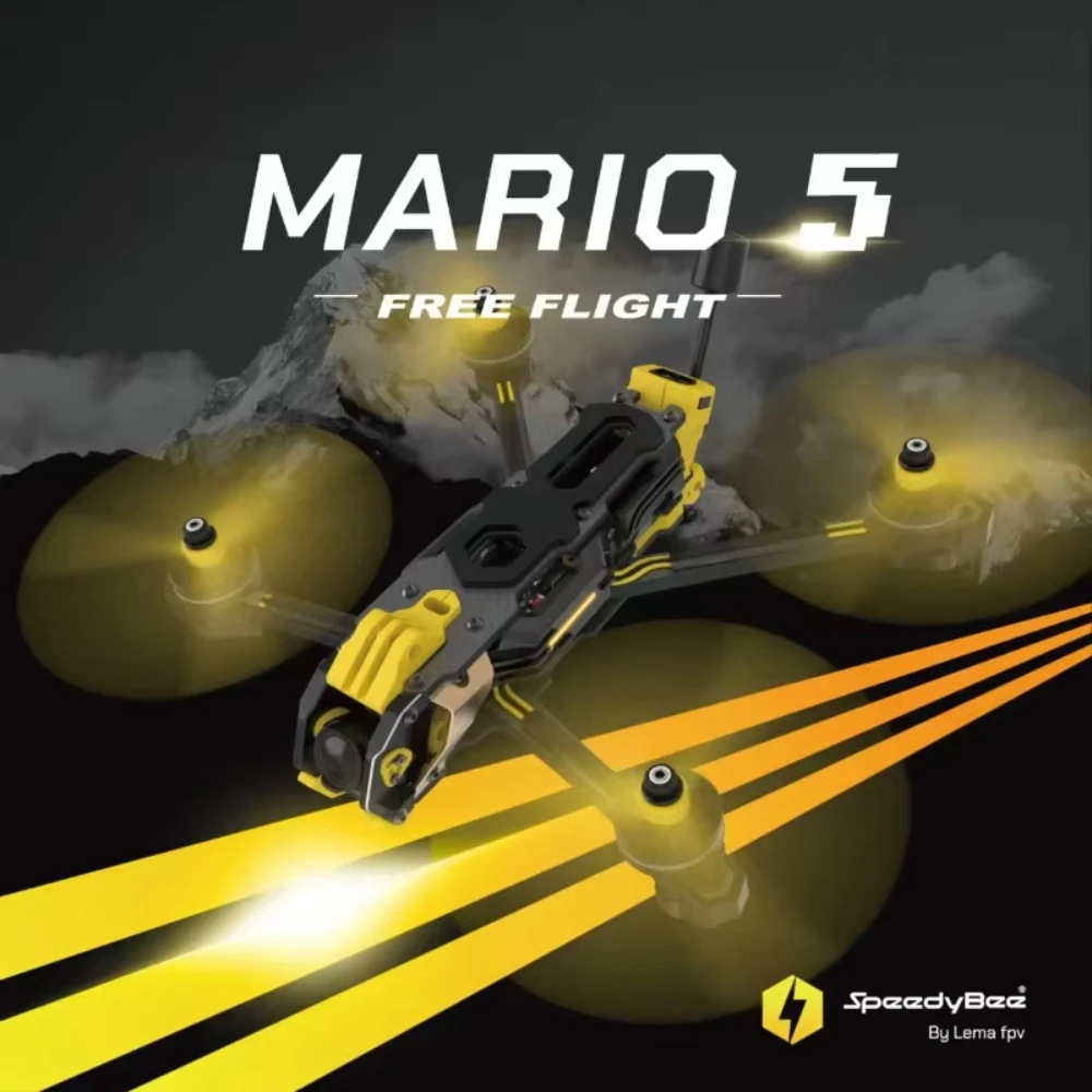Carbon Fiber Drone Frame - ชุดเฟรม Speedybee Mario 5 O4 รุ่น