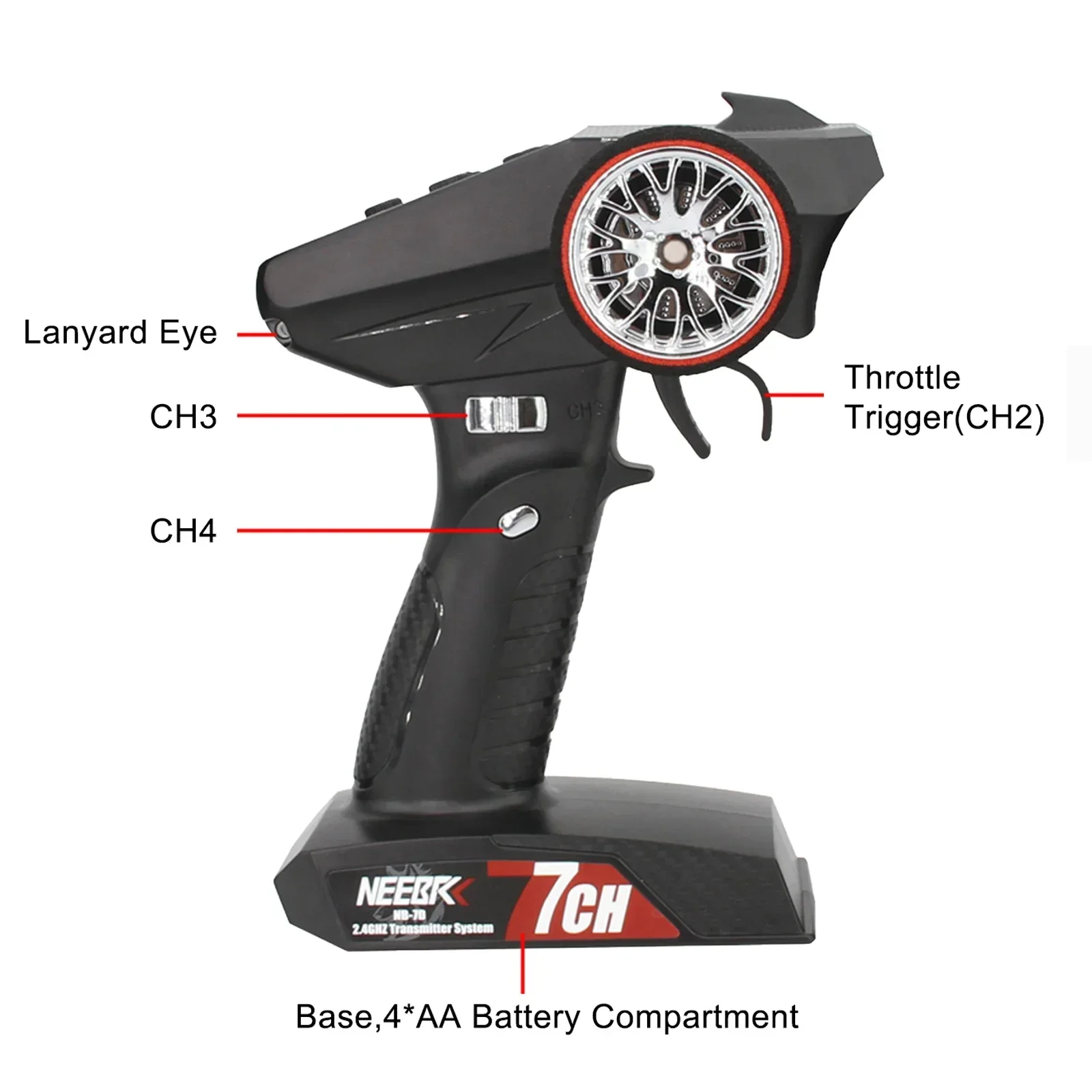 NEEBRC 7CH 2.4 Ghz เครื่องส่งส - Radio Transmitter 2.4Ghz บทวิจารณ์และราคา
