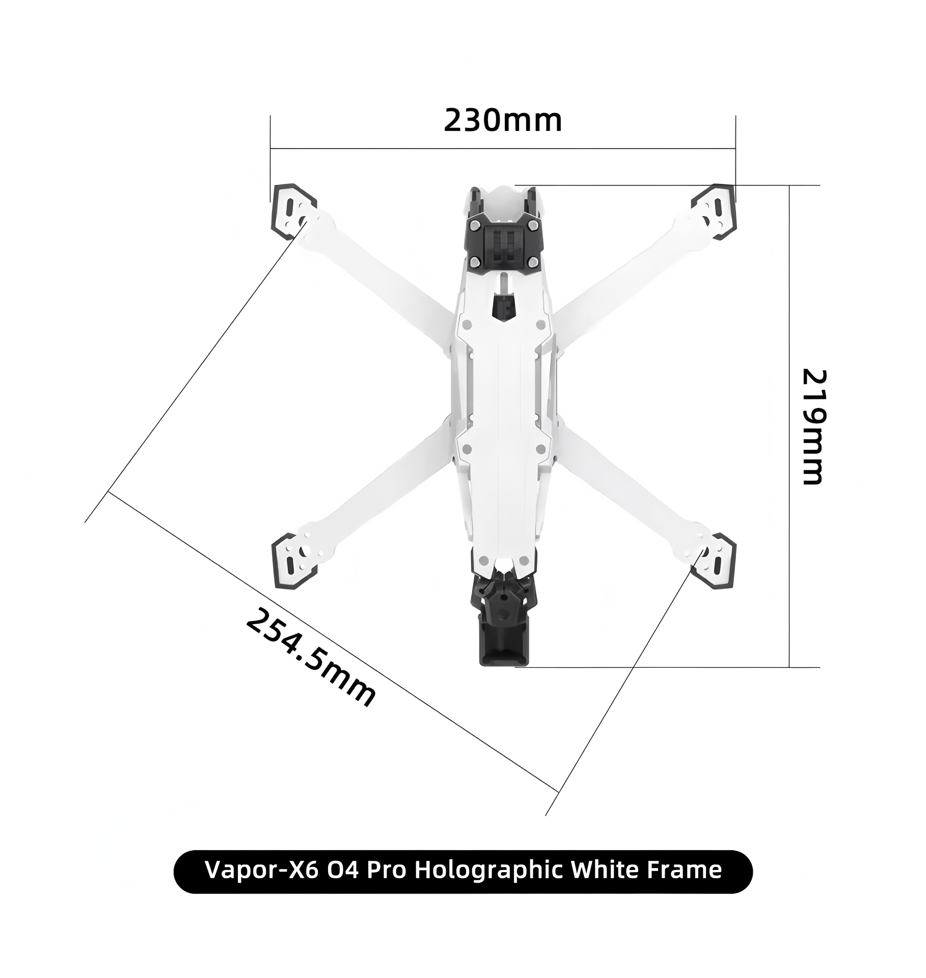 GEPRC Vapor D5/x5/x6 O4 Pro Fr - Carbon Fiber Drone Frame บทวิจารณ์และราคา