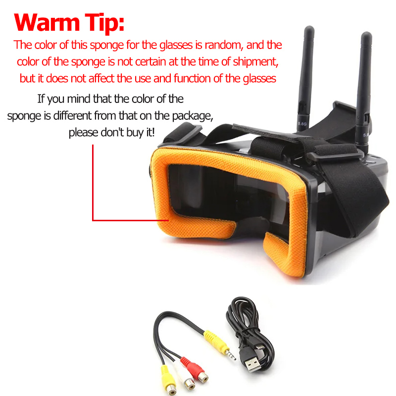 แว่นตา VR009 FPV สำหรับถ่ายวิด - Fpv Goggles บทวิจารณ์และราคา